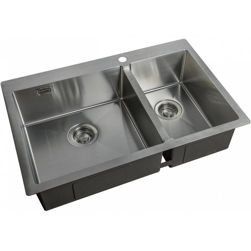Кухонная мойка ZorG Light ZL R 780-2-510-L Нержавеющая сталь