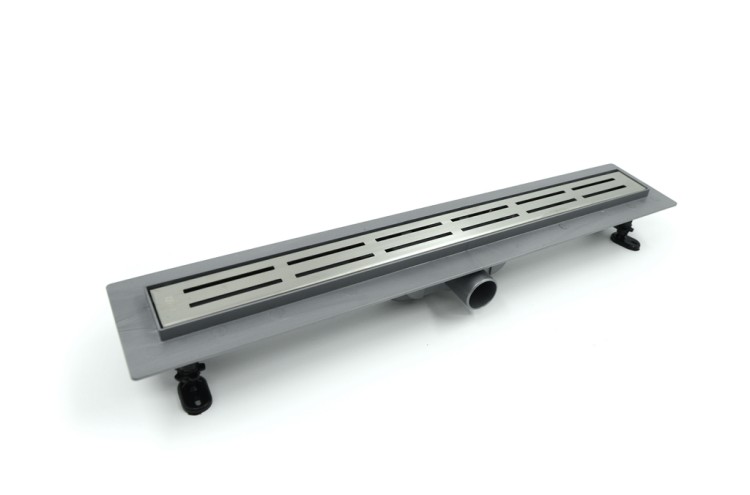 Дренажный канал Timo 60см с решеткой DOUBLE GAP из нержавеющей стали Smart (SM-DGG60-LS40(DRY))
