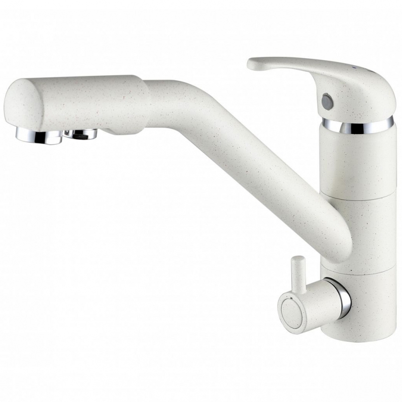 Смеситель для кухни Paulmark Hessen He213017-331 Белый