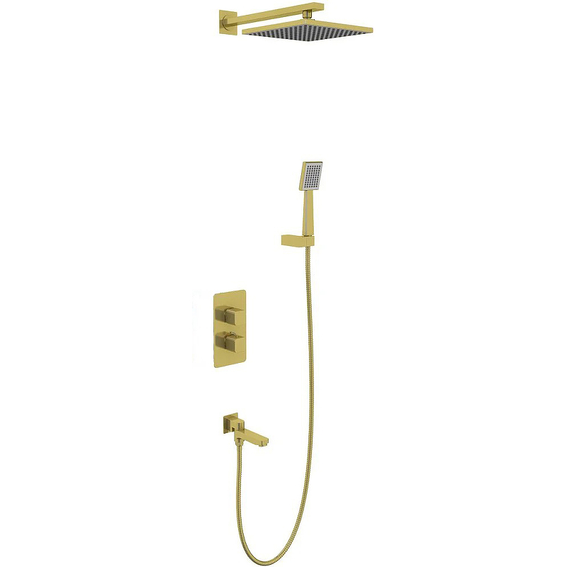 Душевая система Timo Petruma SX-5049/17SM с термостатом Золото матовое