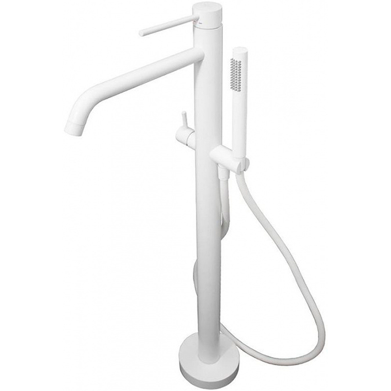 Смеситель для ванны Paffoni Light LIG032BO Белый матовый