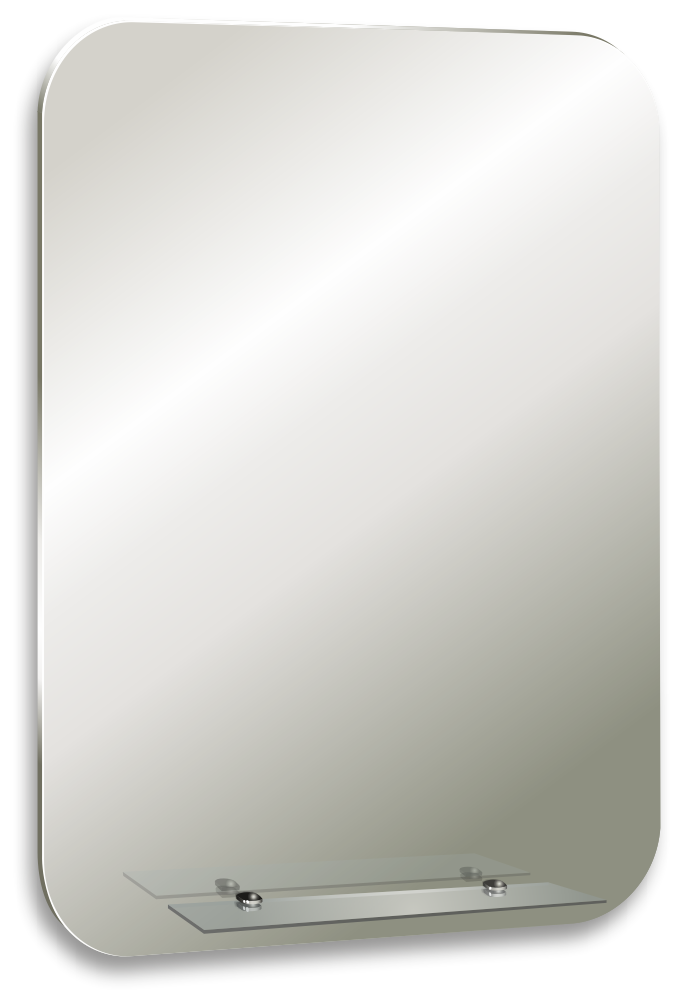 Зеркало SILVER MIRRORS 550*800  с полкой Самба (ФР-00002405)