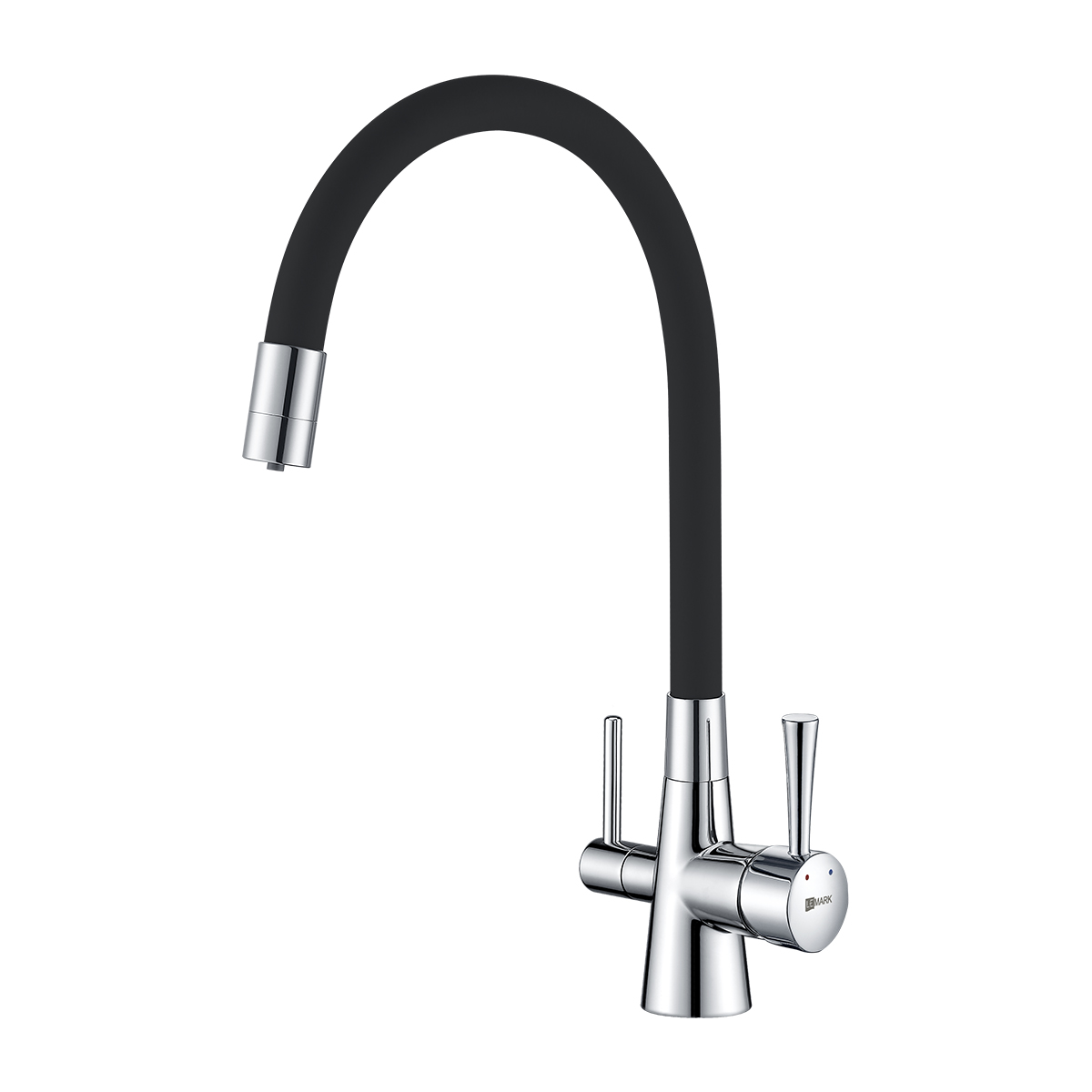 Смеситель для кухни Lemark Comfort LM3075C Хром Черный