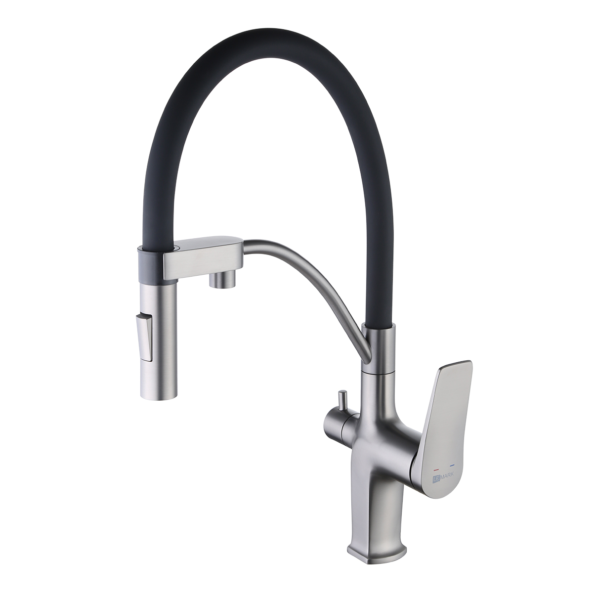 Смеситель для кухни Lemark Bronx LM3761GM Графит