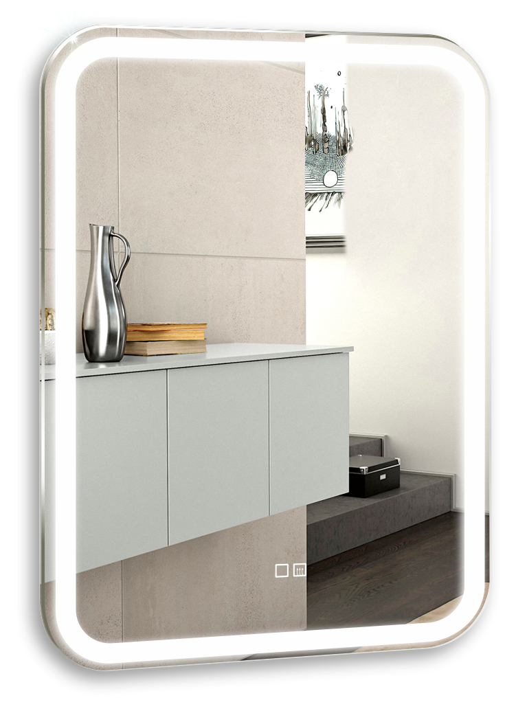 Зеркало SILVER MIRRORS 550*800 подогрев, сенсорный выключатель Мальта-2 (ФР-00001215)