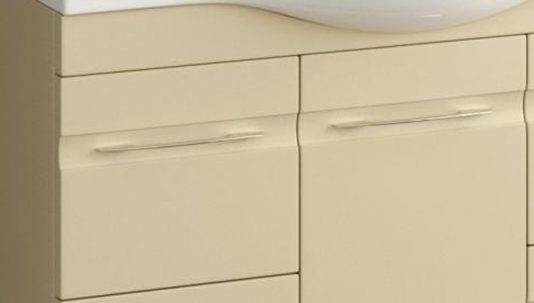 Тумба с раковиной SanVit Прима 65 kprim065 с фактурой под дерево прямые ручки Акация светлая