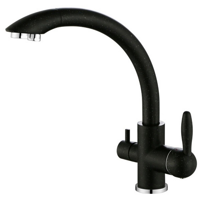 Смеситель для кухни Paulmark Essen Es213001-308 Черный