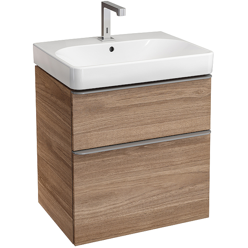 Тумба под раковину Geberit Smyle Square 60 500.352.JR.1 Пекан