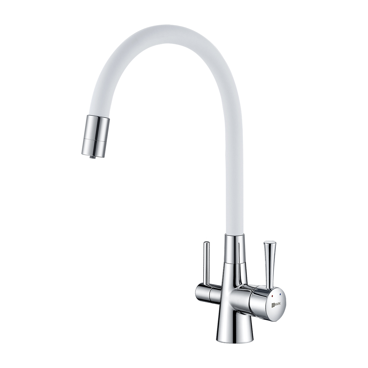 Смеситель для кухни Lemark Comfort LM3075C-White Хром Белый