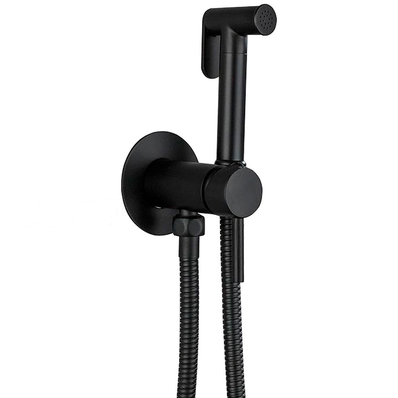 Гигиенический душ со смесителем Haiba HB5511-7 Черный матовый