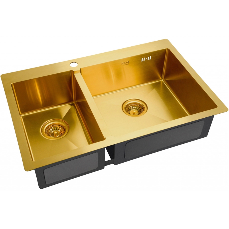 Кухонная мойка ZorG PVD Bronze SZR-78-2-51-R BRONZE Бронза