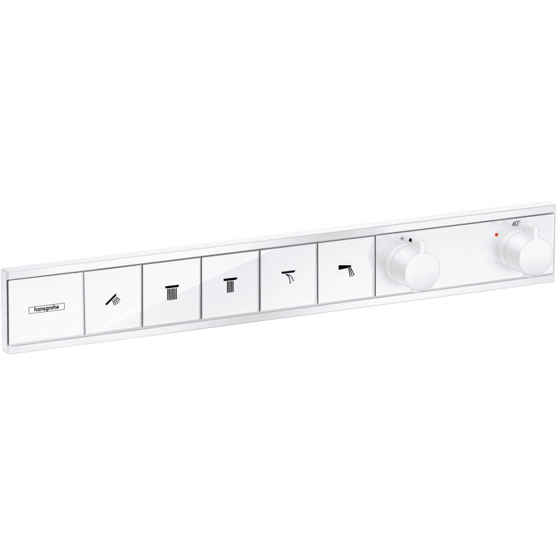 Смеситель для душа Hansgrohe RainSelect 15384700 с термостатом Белый матовый