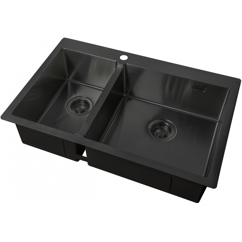 Кухонная мойка ZorG Light Grafit ZL R 780-2-510-R GRAFIT Графит
