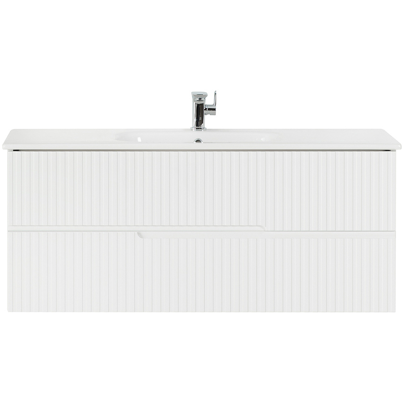 Тумба под раковину Cezares Duet 120 DUET-1200-2C-SO-BO подвесная Bianco Opaco