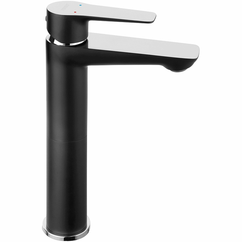 Смеситель для раковины Ferro Adore BDR2LBLC Черный матовый Хром