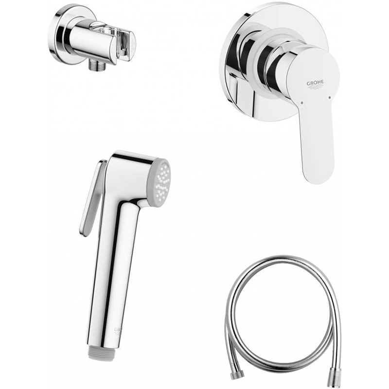 Гигиенический душ со смесителем Grohe BauEdge 124898 Хром