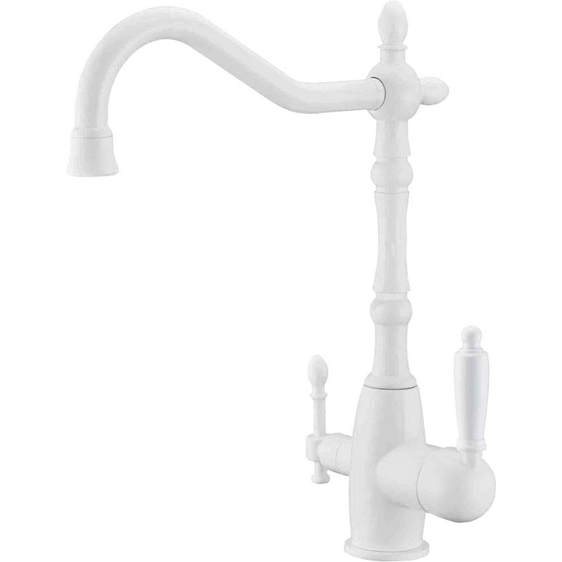 Смеситель для кухни ZorG Sanitary ZR 312 YF-33-WHITE Белый