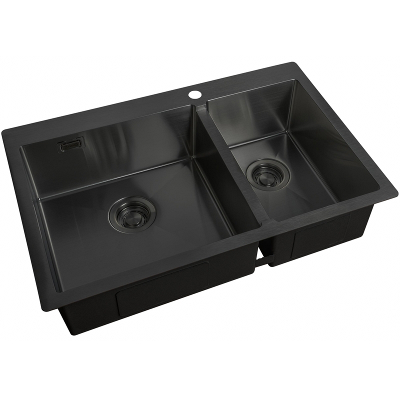 Кухонная мойка ZorG Light Grafit ZL R 780-2-510-L GRAFIT Графит
