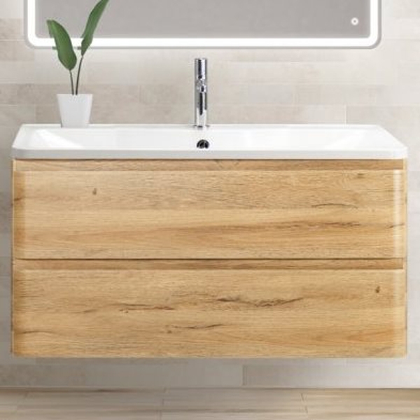 Тумба под раковину BelBagno ALBANO-1000-2C-SO-RR подвесная Rovere Rustico