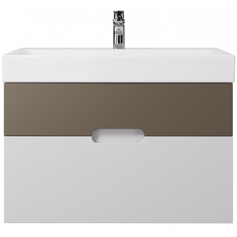 Тумба под раковину Creto Malibu 80 7-1078CapS подвесная Capuchino Soft