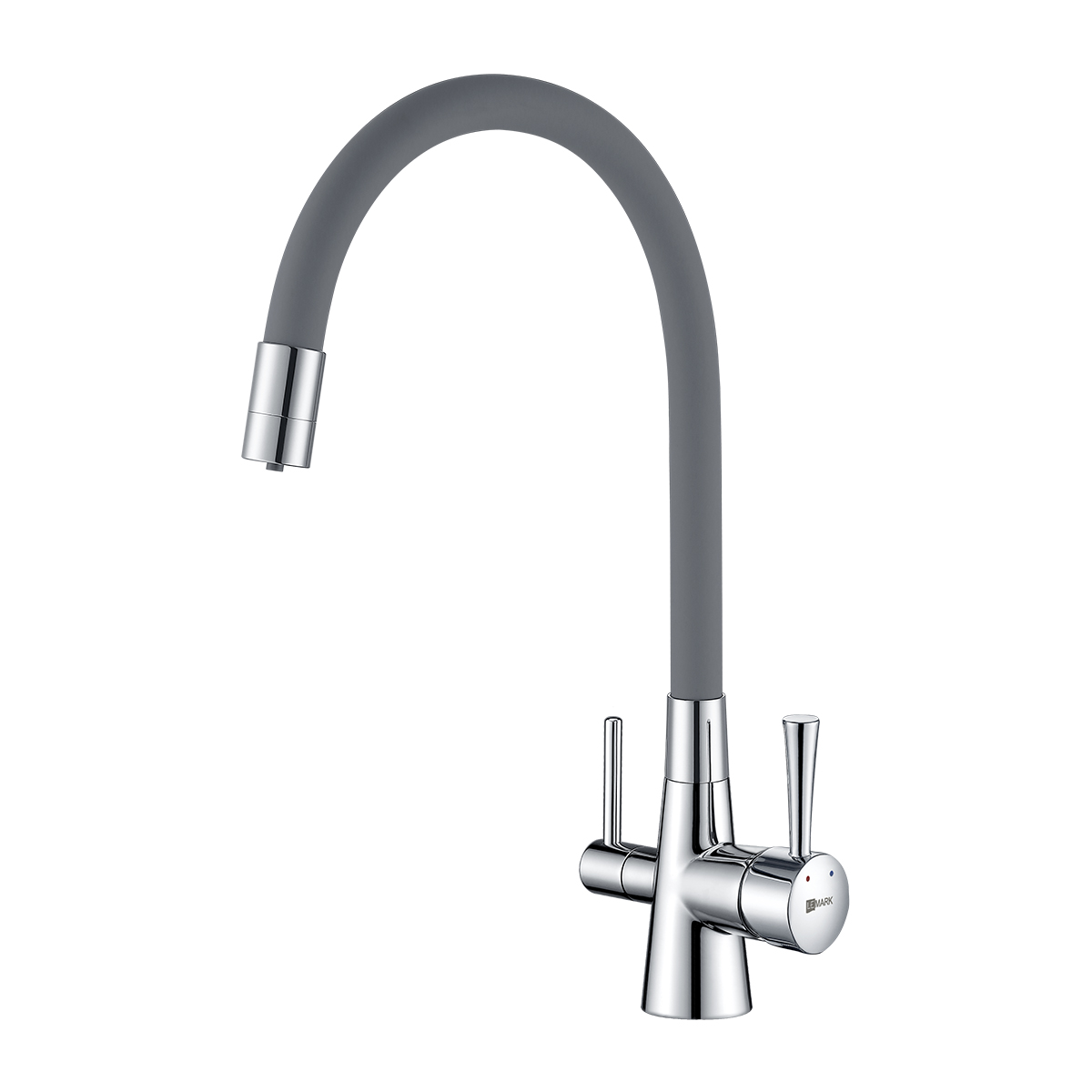 Смеситель для кухни Lemark Comfort LM3075C-Gray Хром Серый