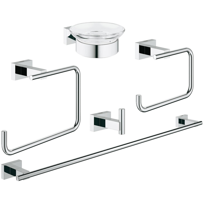 Набор аксессуаров для ванной Grohe Essentials Cube 40758001 Хром