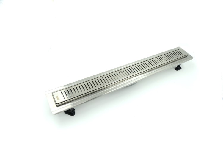 Дренажный канал Timo 60см с решеткой STRIP из нержавеющей стали Basic (BSSG-60 S50Rb)