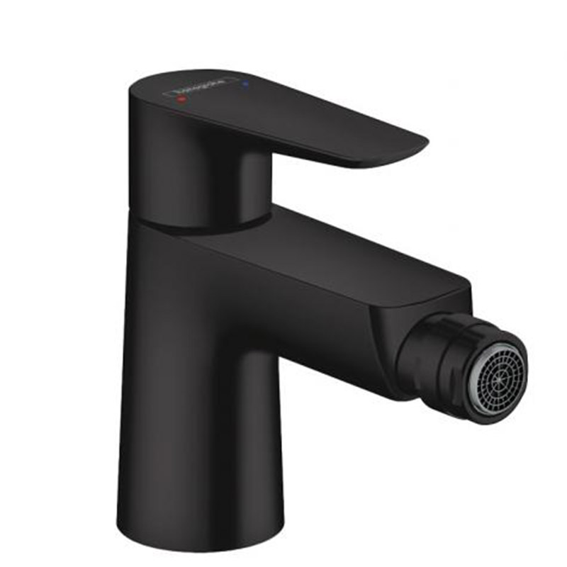 Смеситель Hansgrohe Talis E для биде, однорычажный, со сливным гарнитуромматовый ч, матовый белыйерный 71720670