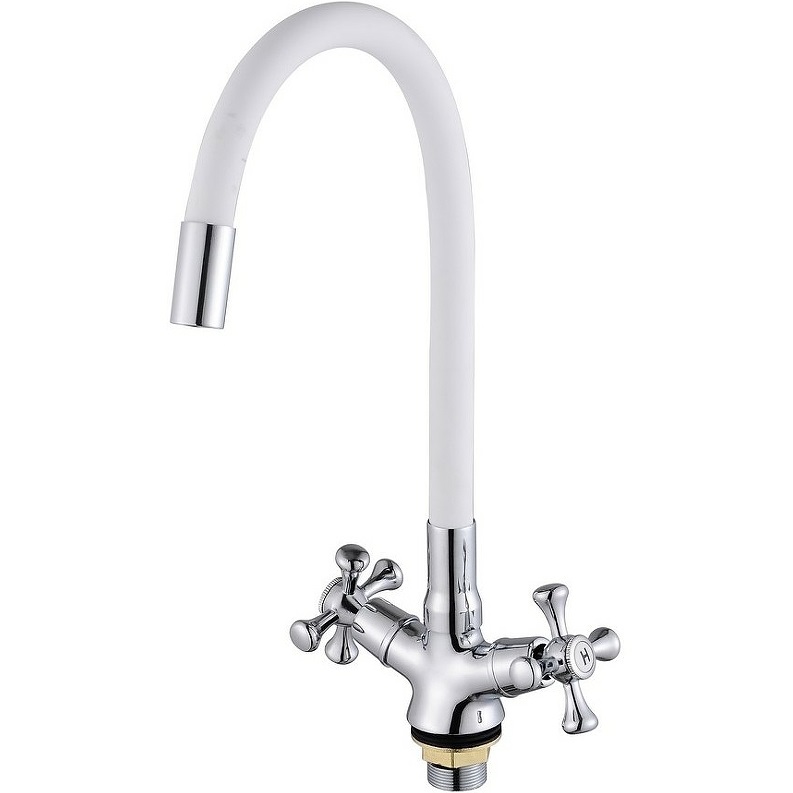 Смеситель для кухни Viko V-2748 Хром Белый