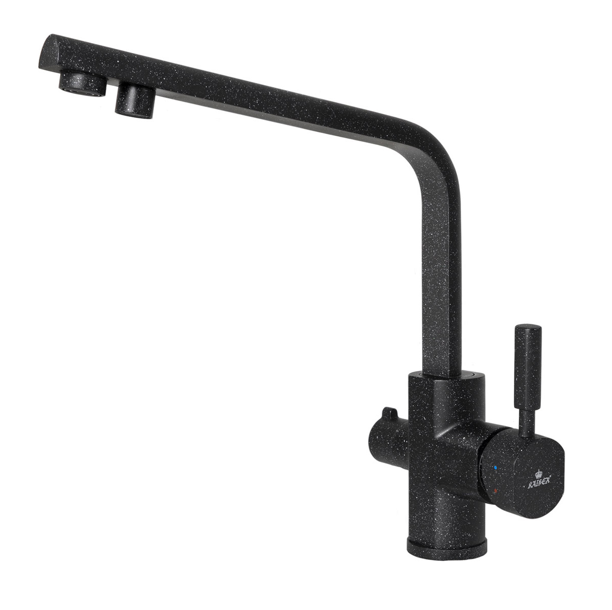 Смеситель для кухни Kaiser Decor 40144-12 Черный мрамор
