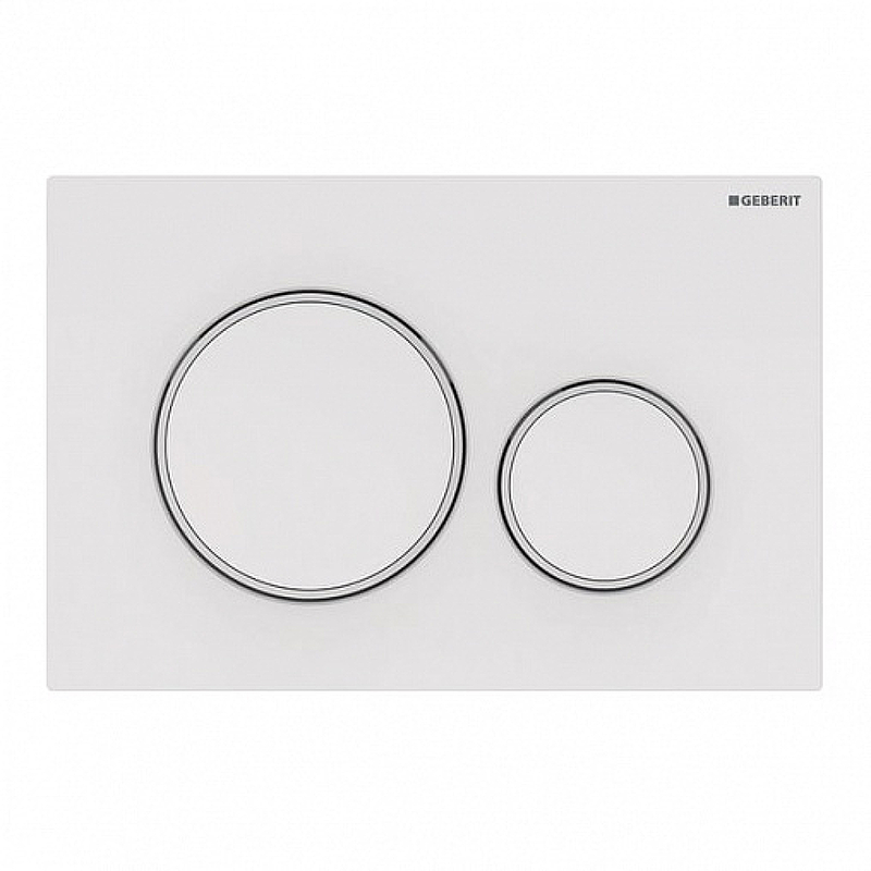 Клавиша смыва Geberit Sigma 20 115.882.11.1 Белая глянцевая и матовая
