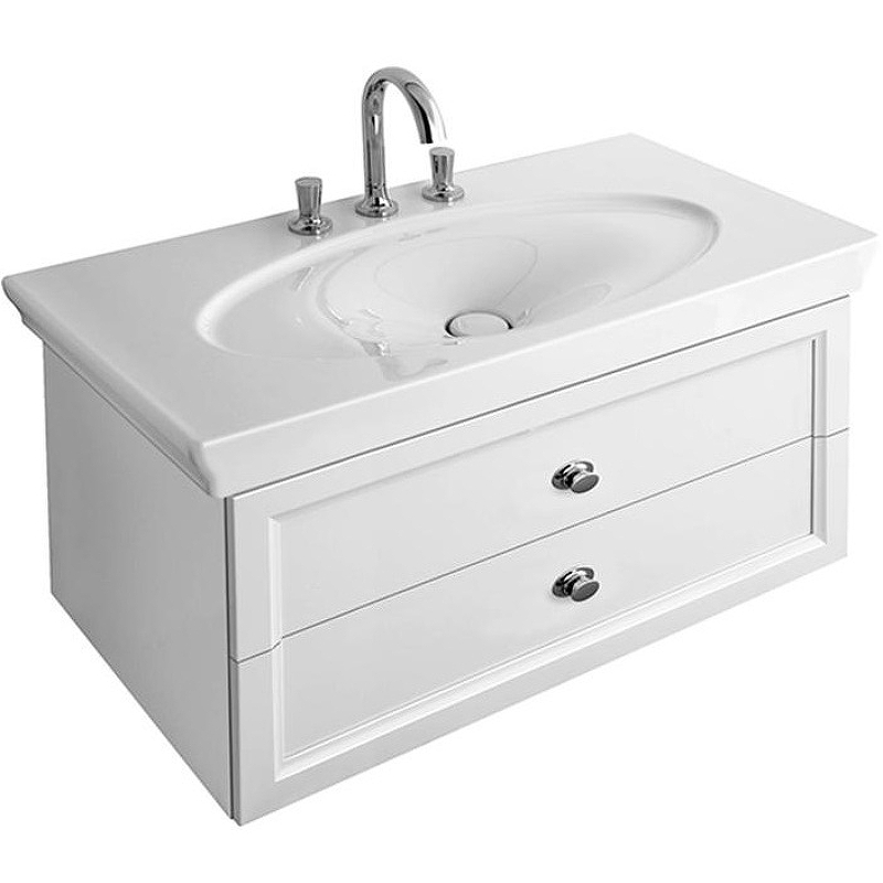 Тумба под раковину Villeroy&Boch La Belle 90 A58400DJ подвесная Белая глянцевая