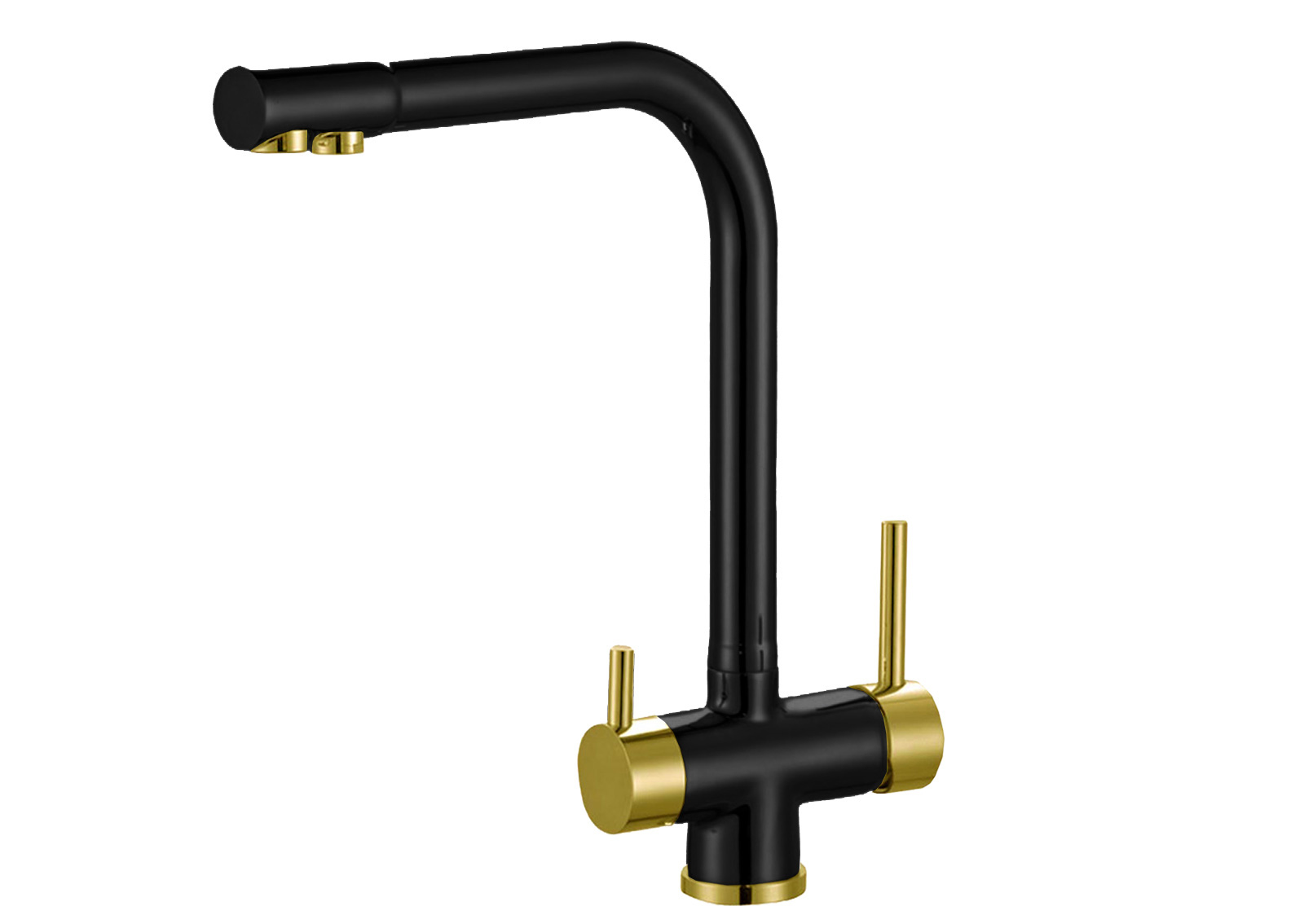 Смеситель для кухни ZorG Sanitary ZR 348 YF BLACK BRONZE Черный Бронза