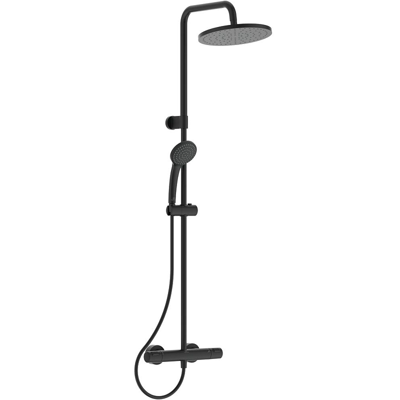 Душевая система Ideal Standard Ceratherm T25 A7546XG с термостатом Черная матовая