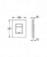 Инсталляция Grohe Solido 38811000 для унитаза с клавишей смыва Хром
