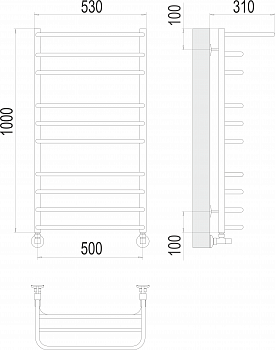 Полотенцесушитель Арктур П10 500х1000Terminus