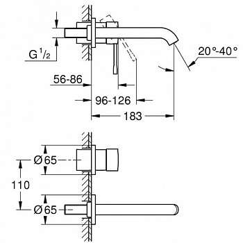 Смеситель для раковины Grohe Essence 19408GN1 Холодный рассвет матовый