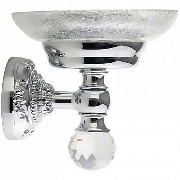 Мыльница Migliore Cristalia 16790 Хром с кристаллом Swarovski