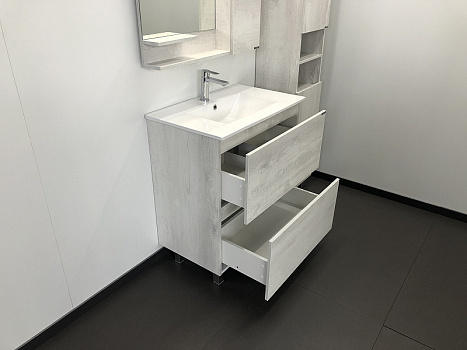 Тумба с раковиной Comforty Верона 75 00004137102 Дуб белый