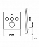 Смеситель для душа Grohe SmartControl 29149000 Хром