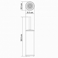 Ершик для унитаза WasserKRAFT K-1127 Черный матовый