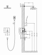 Душевая система Timo Torne SX-4319/03SM Черный