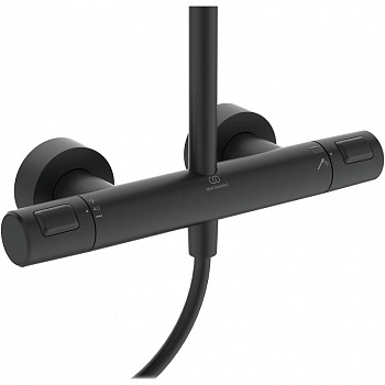 Душевая система Ideal Standard Ceratherm T25 A7545XG с термостатом Черная матовая