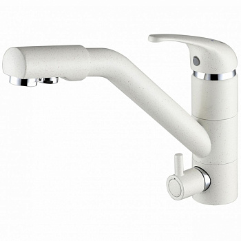 Смеситель для кухни Paulmark Hessen He213017-331 Белый