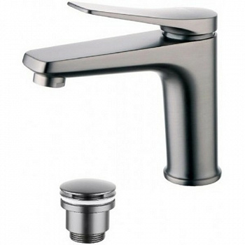Смеситель для раковины Lemark Bronx LM3706GM Графит