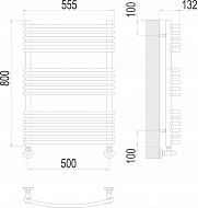 Полотенцесушитель Марио П16 500х800Terminus