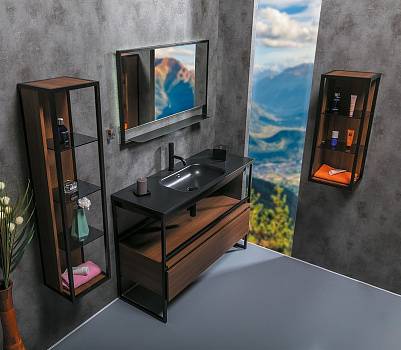 Тумба Boheme Armadi Art Loft 120 894-120-D подвесная Dark Wood