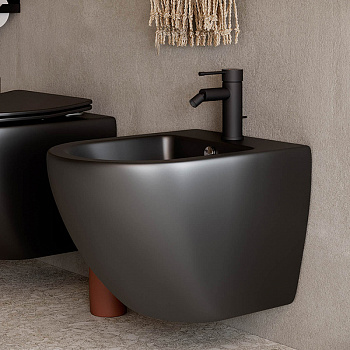 Биде Ceramica Nova Metropol CN4003MB подвесное Черное