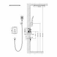 Душевая система Timo Selene SX-2029/03SM Черный