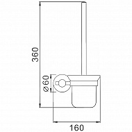 Ершик для унитаза Haiba HB8310 Нержавеющая сталь